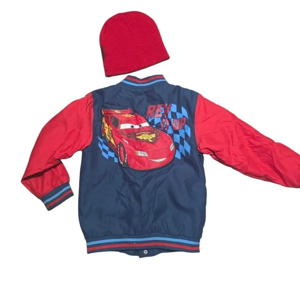 Disney Cars Varsity Jacket with Beanie